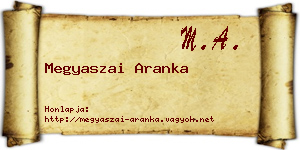 Megyaszai Aranka névjegykártya
